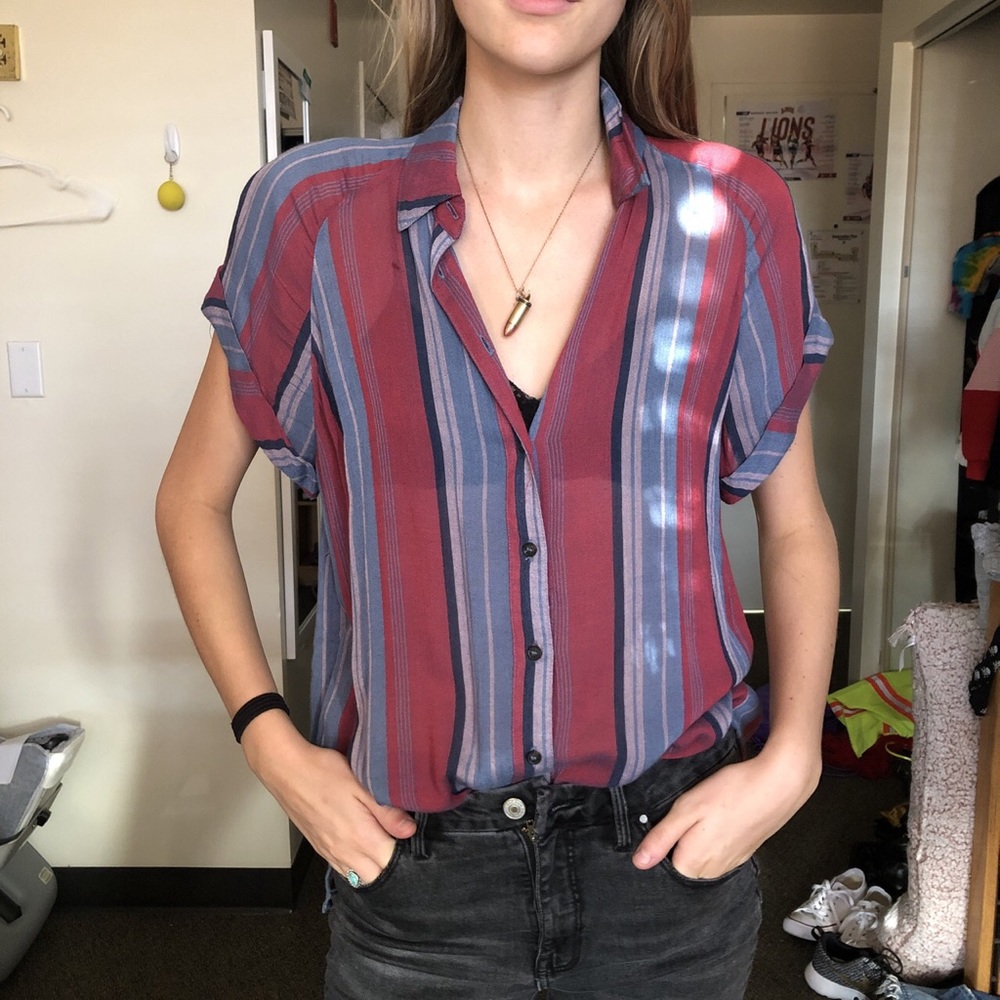 Button down Tee